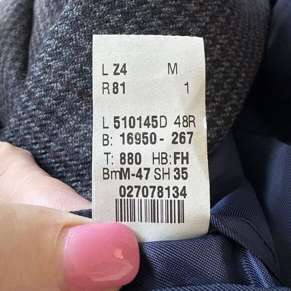 Ralph Lauren Houndstooth Tweed Blazer‎ Sport Coat Suit Jacket Mens 48R (SU) - Picture 7 of 7